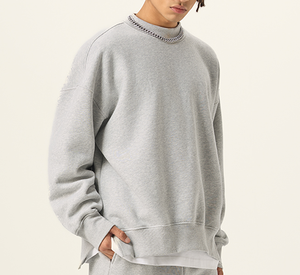 Sudaderas con Capucha Personalizadas de Cuello Redondo Extra Grandes para Hombre, Sudaderas de Algodón Grueso con Estampado, Sudaderas Unisex para Hombre - Product Image 4