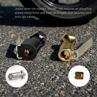 Adaptateur de valve de gonflage rapide de haute qualité à clipser, anti-fuite, en métal, pour pompe à air, gonfleur de pneus automobile