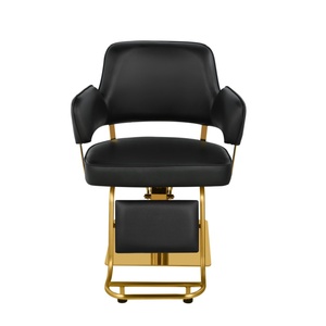 Vente en gros de chaise de coiffure inclinable de luxe en or noir équipement de salon de haute qualité design élégant pour chaise de salon de barbier <span class=keywords><strong>spa</strong></span> - Product Image 1