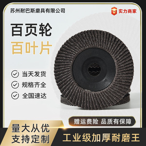 แผ่นขัดนาบี ลูเวอร์ ขนาด 100x16 มม. ล้อขัดอะลูมินา สำหรับขัดและเจียรโลหะ - Product Image 5
