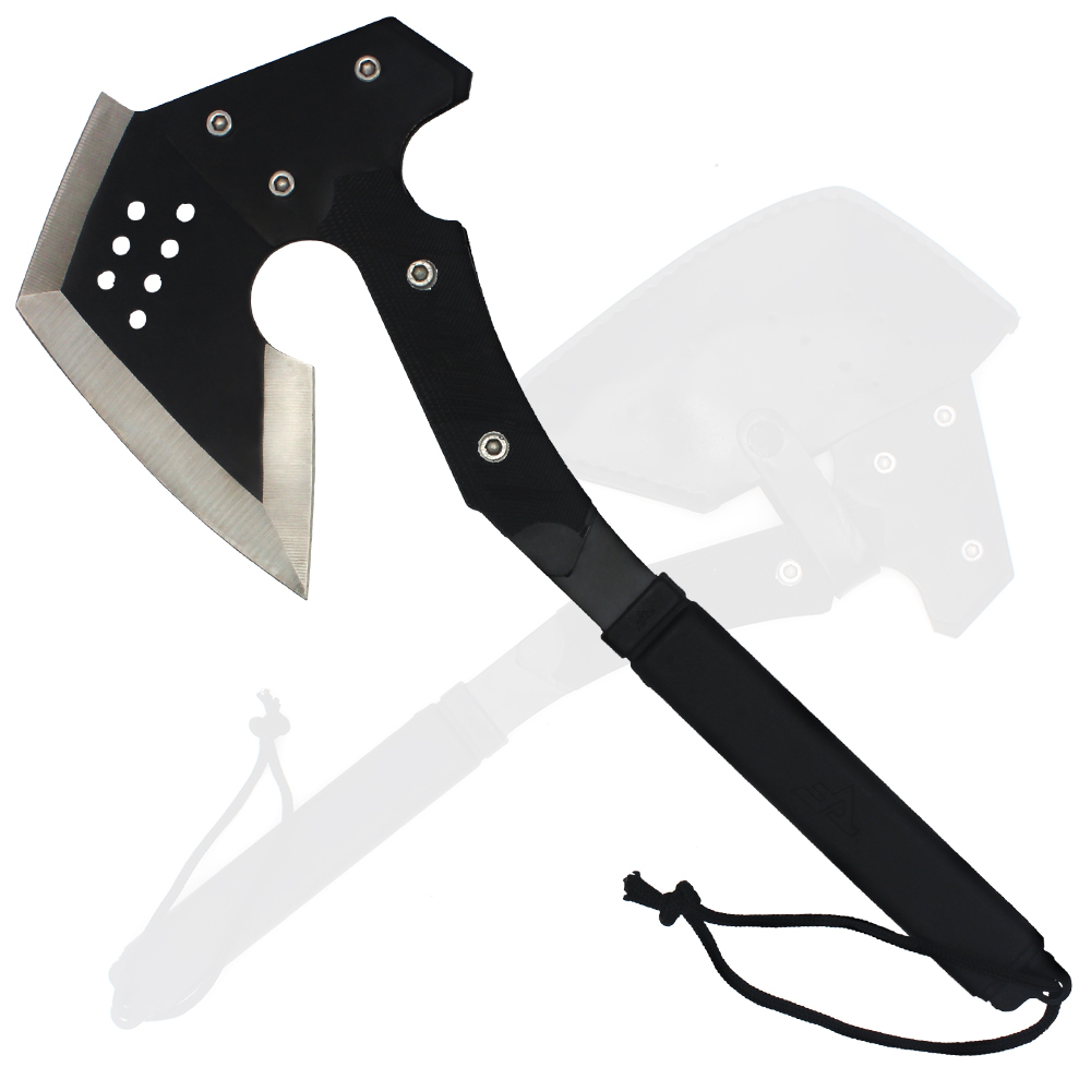 Viking long bearded steel multifunctional survival camping axe hatchet