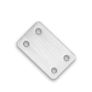 Connecteurs d'angle droits en acier inoxydable Resonance, multi-tailles, pour portes d'armoires, quincaillerie plate pour meubles, moulure monobloc - Product Image 4