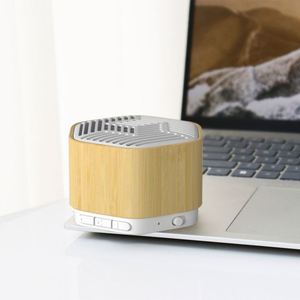 Bamboo Custom Logo TF Card Slot Music Sound 5W Powered Wireless Portable <b>Speakers</b> - Product Image 3