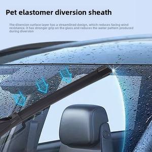 Universale Multi-funzione <span class=keywords><strong>a</strong></span> forma di U tergicristallo disossato sostituibile originale striscia di gomma naturale di fabbrica per Rav4 tergicristallo - Product Image 4