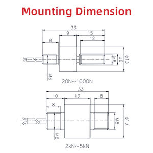 T302 0-10V Đầu Ra Nén Và Căng Thẳng Tế Bào Tải Thu Nhỏ 200Kg - Product Image 2