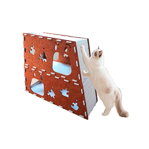 Luxury Modern Design Pet Cave, Noise Reducing Acoustic Felt Cat <b>Bed</b> Customizable for Living Room & Bedroom - Product Image 1