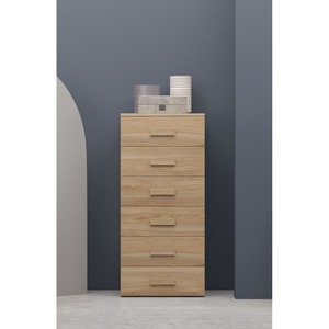 Comò a sette cassetti modello Prime in noce - Product Image 1