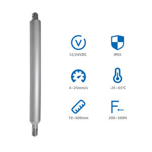 प्राइमओपल विंडो सलामी बल्लेबाज सिरिनाइज्ड रैखिक एक्टोरेटर 4-25 m/s 10 ~ 600 मिमी जलरोधक 12 वी 24 वी विद्युत एक्टोरेटर - Product Image 1