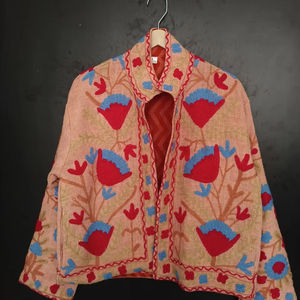 Veste pour femme en coton 100% respirant, réversible, tissée à la main, matelassée, pour l'automne et l'hiver - Product Image 1