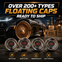 Capuchons de moyeu de roue flottants avec logo personnalisé pour voitures de luxe Mansory Mercedes Dodge Rolls Royce