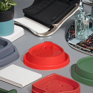 Nhà Máy Sản Xuất Dùng Một Lần 90 Tầm Cỡ Cà Phê Nắp Hot Tiêm Vòng <span class=keywords><strong>PP</strong></span> Nắp Thực Phẩm Lớp Phủ Nhựa Lật Top <span class=keywords><strong>Cap</strong></span> Bao Bì - Product Image 1