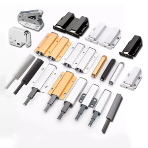 Xinshengfa - Ferme-porte à ressort en alliage d'aluminium avec bouton-poussoir magnétique pour tiroir et panneau de porte d'armoire, style moderne et simple - Product Image 1