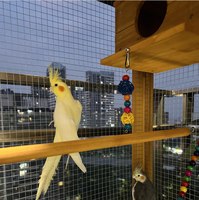 Haute qualité jardin extérieur Cage pour animaux de compagnie étanche à l'eau bricolage grand perroquet en bois oiseaux Cage