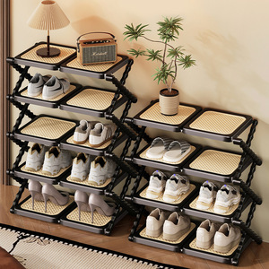 Folding Multi Layer <b>Shoe</b> <b>Rack</b> 5 Tier Portable <b>Storage</b> Organizer For Bedroom Entryway - Product Image 1