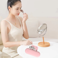 Support magnétique pour brosses, boîte de rangement portable en silicone souple anti-poussière pour voyage