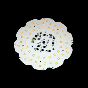 印刷电路板设计，无ODM定制Desugn铝PCBA圆形可切割发光二极管板，适用于100瓦150瓦DOB发光二极管模块