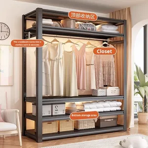 <span class=keywords><strong>Perchero</strong></span> Combinado de Acero, <span class=keywords><strong>Perchero</strong></span> Multicapa Ajustable <span class=keywords><strong>para</strong></span> Dormitorio, <span class=keywords><strong>Entrada</strong></span>, Hogar, <span class=keywords><strong>Perchero</strong></span> Minimalista - Product Image 3