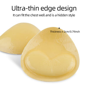 Sujetador de realce adhesivo impermeable de tamaño pequeño, función Invisible, almohadilla potenciadora de senos de tela suave para Bikini, accesorio Timates - Product Image 5