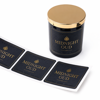 Étiquettes de parfum de luxe en papier gaufré estampé à chaud, adhésives, pour emballage de parfum, sur mesure