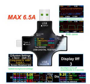 12合1彩色PD USB测试仪DC数字电压表电流电压类型-C表安培电流表检测器电源组充电器指示器 - Product Image 2