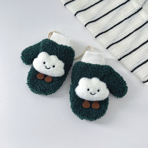 Nouveau dessin animé enfants gants bébé garçons filles hiver chaud suspendus cou mitaines pour 1-7 ans - Product Image 4