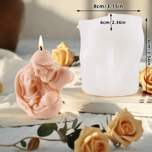 Molde de Silicona para Velas Religiosas, Virgen y Jesús, Molde 3D para Velas Aromáticas, Decoración del Hogar, Molde de Resina - Product Image 5