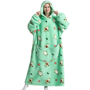 Populaire adulte surdimensionné énorme géant Long 140cm portable corail polaire dessin animé sweat à capuche couverture pour l'hiver - Product Image 3