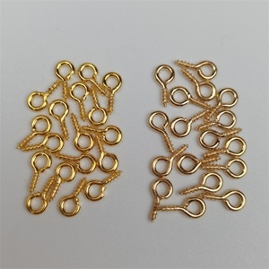 Mini alfileres de ojo, joyería pequeña, tornillo para cuentas semiperforadas, clavijas - Product Image 3