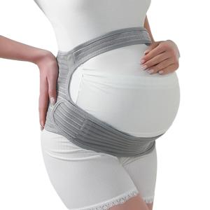 Fascia di Supporto Flessibile per Gravidanza in <span class=keywords><strong>Carbone</strong></span> Attivo, Cintura di Sostegno Premaman a 3 Strisce per Dolore Pelvico - Product Image 6