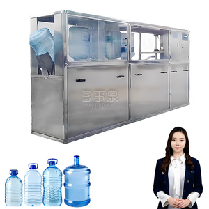 <strong>Automatic</strong> 18.9 19 <strong>20</strong> Liter Barrel Filling Machine 5 Gallon PET Bottle Washing Filling Capping Machine for Pure Water - Product Image 1