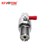 Usine UHF 0-3Ghz Uhf Plug Mâle à Femelle Jack Hembra Cloison 90V Tube De Décharge De Gaz Coax Parafoudre Protection Contre La Foudre