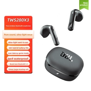 Audífonos Inalámbricos T280TWS X2 True Wireless 5.3 Semi-Intraaurales con 10-15h de Duración de Batería y Baja Latencia para <span class=keywords><strong>jbl</strong></span> - Product Image 1