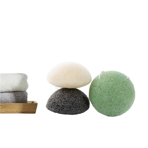 Hot Hàn Quốc Konjac miếng bọt biển tre Than tự nhiên cơ thể miếng bọt biển cho chăm sóc da mặt bóng loại tắm miếng bọt biển làm lưới sợi Net hoa - Product Image 1