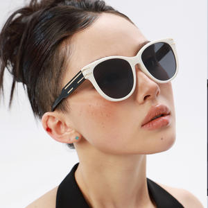 Gafas de sol polarizadas Cat Eye Dl-D7526 para mujer, montura de metal TR, lentes TAC, protección UV400, gafas de sol modernas. - Product Image 3