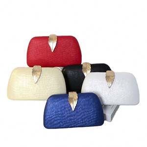 Wholesale Luxury Women's <b>Gold</b> PU Leather <b>Clutch</b> Bag Luxury Handbags with Chain Shoulder Strap Wrinkled Cloud Design for Girls - Product Image 1