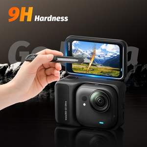 Kit de protection d'écran et d'objectif Amazear pour Insta360 GO Ultra, verre trempé 9H avec coque d'objectif en silicone anti-rayures - Product Image 4