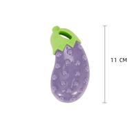 Jouet pour chien en TPR au design mignon, en forme de légumes (carotte, maïs, aubergine), avec son, pour mâcher et nettoyer les dents, jouet interactif pour chien