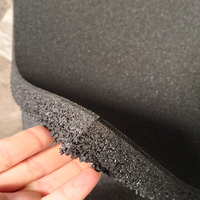 Rollo de Suelo de Goma EPDM Negro, Tapete de Ejercicio de 3mm/4mm/5mm, Rollo de Goma para Gimnasio, Rollo de Suelo de Goma Impermeable para Interiores