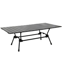 Table de rouleau d'oeufs pliante Portable en alliage d'aluminium Table de rouleau d'oeufs en métal pour Camping en plein air pique-niques plage à manger