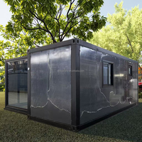 Casa Prefabricada Personalizable de Alta Calidad, Completamente Amueblada, Expandible, Contenedores de Envío Plegables para Oficina