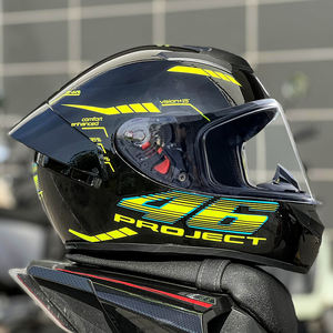 หมวกกันน็อคมอเตอร์ไซด์เต็มใบ, ป้องกันฝ้าหมวกกันน็อคมอเตอร์ไซด์เต็มใบหน้าสำหรับผู้ชายผู้หญิงหมวกกันน็อคสองจุด - Product Image 4