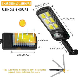 Lámpara de Pared LED para Exteriores con Sensor de Movimiento, Resistente al Agua, con 3 Modos de Iluminación, Alimentada por Energía Solar, para Jardín y Patio, Venta al Por Mayor - Product Image 4