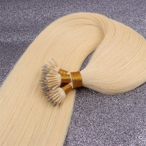 Factory Wholesale Remy European Nano Bead Human Hair <strong>Extension</strong> Nano Tip Hair Nano Ring Hair <strong>Extension</strong>