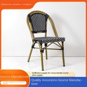 Silla de Ratán Moderna y Cómoda para Exteriores, Apilable, para Sala de Estar, <span class=keywords><strong>Restaurante</strong></span>, Cafetería, Bar, Eventos, Muebles de Ocio CASA <span class=keywords><strong>CARLOS</strong></span> 1 Año - Product Image 3