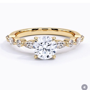 Custom 10K 14K 18K White Yellow Gold Lab <b>Diamond</b> <b>Ring</b> 1ct 2ct IGI Certificate HPHT Oval Lab Grown <b>Diamond</b> <b>Ring</b> - Product Image 2