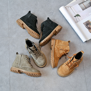 Nouvelle haute qualité en cuir Véritable Garçon Martin bottes pour Les Garçons D'hiver En Peluche chaussures pour filles enfants - Product Image 4