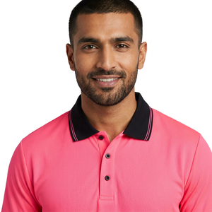 T-shirt de sécurité réfléchissant haute visibilité personnalisé en polyester/coton respirant unisexe pour travaux de construction Clush Industries - Product Image 1