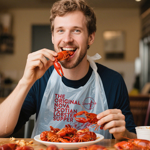 <strong>Wholesale</strong> Custom Waterproof Disposable Restaurant Plastic Crab <strong>Bibs</strong> Seafood Lobster <strong>Bib</strong> Aprons For <strong>Adult</strong> - Product Image 6