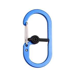 50MM Voyage En Acier Inoxydable Personnalisé s Forme Promotionnel Porte-clés Crochets À Lien Rapide Mousquetons De Verrouillage pour Le Camping - Product Image 4