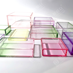 Custodia personalizzata in acrilico ad alta trasparenza gradiente ETB con coperchio magnetico - Product Image 4